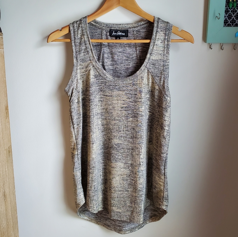 NWOT Sam Edelman Mettalic Tank